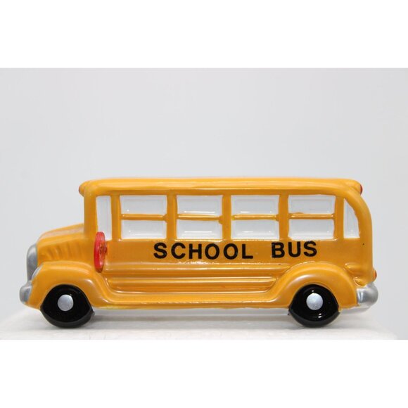 Dept 56 Snow Village - School Bus & Snow Plow - Picture 3 of 10